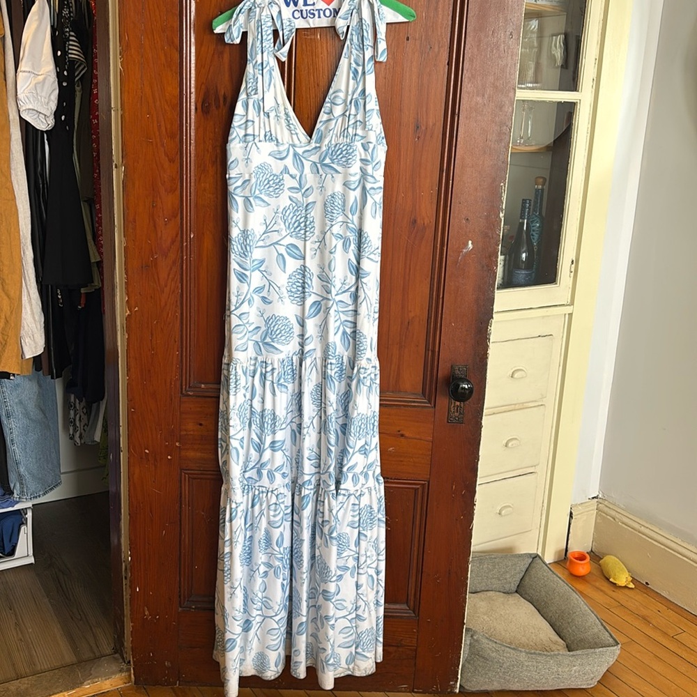 Smith & Quinn Clementine dress in dusty blue size small